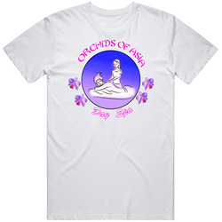 Orchids Of Asia Robert Kraft Spa Happy Ending Mens Size Large White T Shirt Orchids Of Asia Robert Kraft Spa Happy Ending Mens Size Large White T Shirt