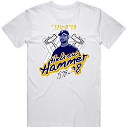 Ryan Braun Hebrew Hammer Baseball Sports Mens Size Large White T Shirt Ryan Braun Hebrew Hammer Baseball Sports Mens Size Large White T Shirt