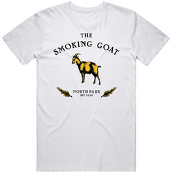 The Smoking Goat San Diego Restaurant Mens Size Large White  T Shirt
