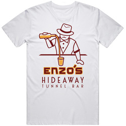 Enzo's Hideaway Tunnel Bar Popular Orlando Restaurant Mens Size Large White  T Shirt