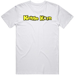 Kettle Korn Favorite Popcorn Snack Food Lovers Mens Size Large White  T Shirt