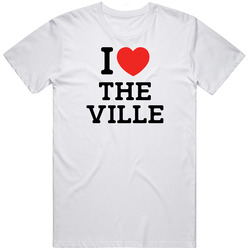 I Love The Ville Usa Mens Size Large White T Shirt I Love The Ville Usa Mens Size Large White T Shirt