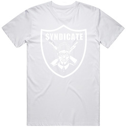 Rhyme Syndicate Ice T Rap Daryl Mens Size Large White T Shirt Rhyme Syndicate Ice T Rap Daryl Mens Size Large White T Shirt