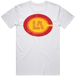 La Los Angeles Strings World Team Tennis League Retro Team Logo Mens Size Large White T Shirt La Los Angeles Strings World Team Tennis League Retro Team Logo Mens Size Large White T Shirt