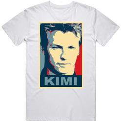 Kimi Raikkonen Hope Mens Size Large White T Shirt Kimi Raikkonen Hope Mens Size Large White T Shirt