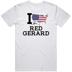 Red Gerard Snowboarding I Heart Love Usa Winter Olympic Athlete Fan Mens Size Large White T Shirt Red Gerard Snowboarding I Heart Love Usa Winter Olympic Athlete Fan Mens Size Large White T Shirt