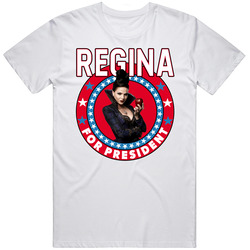 Regina Evil Queen Once Upon A Time For President Tv Show Villain Fan Mens Size Large White T Shirt Regina Evil Queen Once Upon A Time For President Tv Show Villain Fan Mens Size Large White T Shirt