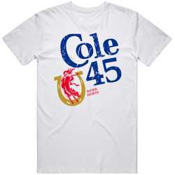 Cole 45 Work Horse Gerrit Cole Pitcher New York Y Baseball Sports Fan Mens Size Large White T Shirt Cole 45 Work Horse Gerrit Cole Pitcher New York Y Baseball Sports Fan Mens Size Large White T Shirt