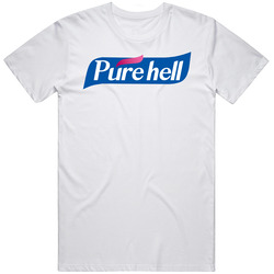 Pure Hell Purell Hand Sanitizer Logo Parody Mens Size Large White T Shirt Pure Hell Purell Hand Sanitizer Logo Parody Mens Size Large White T Shirt