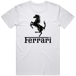 Ferrari horse (2).jpg Mens Size Large White T Shirt Ferrari horse (2).jpg Mens Size Large White T Shirt