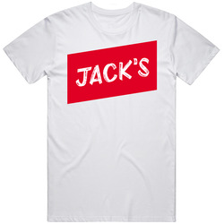 Jacks Best Southern Restaurants Fan Mens Size Large White  T Shirt