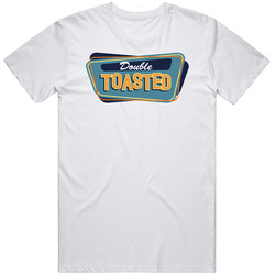 Double Toasted Trending Popular Youtube Channel Mens Size Large White T Shirt Double Toasted Trending Popular Youtube Channel Mens Size Large White T Shirt