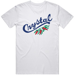 Louisiana's Pure Crystal Hot Sauce Logo Mens Size Large White  T Shirt