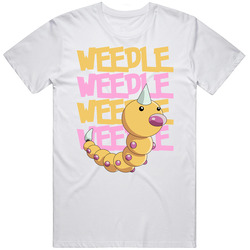 Weedle Pokemon Love Heart Video Game Cartoon Fan Mens Size Large White T Shirt Weedle Pokemon Love Heart Video Game Cartoon Fan Mens Size Large White T Shirt