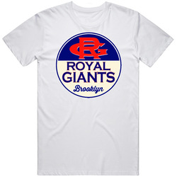 Brooklyn Royal Giants Cubans Negro Baseball League Team Retro Mens Size Large White T Shirt Brooklyn Royal Giants Cubans Negro Baseball League Team Retro Mens Size Large White T Shirt