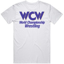 World Championship Wrestling Logo Professional Wrestling Fan Mens Size Large White T Shirt World Championship Wrestling Logo Professional Wrestling Fan Mens Size Large White T Shirt