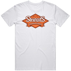 Stewart's Fountain Classics Best Soda Of All Time Soft Drink Lovers Mens Size Large White  T Shirt