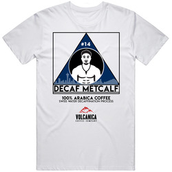 Decaf Metcalf Dk Seattle Football Volcanica Coffee Logo Fan Mens Size Large White T Shirt Decaf Metcalf Dk Seattle Football Volcanica Coffee Logo Fan Mens Size Large White T Shirt