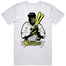 Babe Ruth Notorious Big King Of Ny Mens Size Large White T Shirt Babe Ruth Notorious Big King Of Ny Mens Size Large White T Shirt