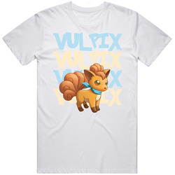 Vulpix Pokemon Character Fan Mens Size Large White T Shirt Vulpix Pokemon Character Fan Mens Size Large White T Shirt