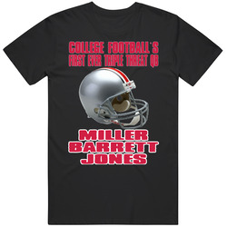 Ohio State Buckeyes Triple Threat Qb Black Unisex T Shirt Ohio State Buckeyes Triple Threat Qb Black Unisex T Shirt