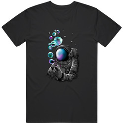 Astronaut Blowing Bubbles In Space Or Are They Planets Cool Hipster Futuristic Graphic Unisex T Shirt Astronaut Blowing Bubbles In Space Or Are They Planets Cool Hipster Futuristic Graphic Unisex T Shirt