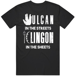 Vulcan In The Streets Klingon In The Sheets Star Trek Grunge Unisex T Shirt Vulcan In The Streets Klingon In The Sheets Star Trek Grunge Unisex T Shirt