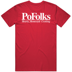 Po Folks Classic Retro Fast Food Restaurant Logo Fan Foodie Food Unisex T Shirt Po Folks Classic Retro Fast Food Restaurant Logo Fan Foodie Food Unisex T Shirt
