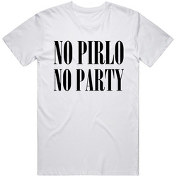 No Pirlo No Party Women's White Unisex T Shirt No Pirlo No Party Women's White Unisex T Shirt