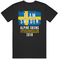 Team Sweden Alpine Skiing Pyeongchang 2018 Olympic Unisex T Shirt Team Sweden Alpine Skiing Pyeongchang 2018 Olympic Unisex T Shirt