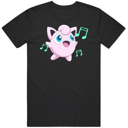 Super Smash Bros. - Jigglypuff - Cute Black Unisex T Shirt Super Smash Bros. - Jigglypuff - Cute Black Unisex T Shirt
