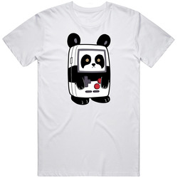 Game Boy Panda - White - Cute Unisex T Shirt Game Boy Panda - White - Cute Unisex T Shirt