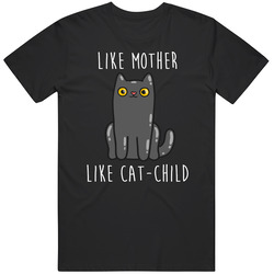 Cat Child Black Unisex T Shirt Cat Child Black Unisex T Shirt