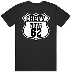 Highway Route 1962 Nova Classic Car Unisex T Shirt Highway Route 1962 Nova Classic Car Unisex T Shirt
