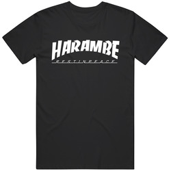 Harambe White Logo Unisex T Shirt Harambe White Logo Unisex T Shirt