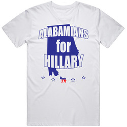 Alabamians For Hillary Clinton 2016 Democrat Alabama State Silhouette Unisex T Shirt Alabamians For Hillary Clinton 2016 Democrat Alabama State Silhouette Unisex T Shirt