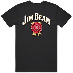 Jim Beam Ribbon Logo Beer Unisex T Shirt Jim Beam Ribbon Logo Beer Unisex T Shirt