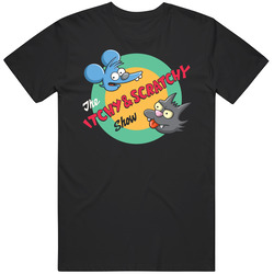 New T-Shirt The Itchy Scratchy Show Anime TV Series Womens Ladies Tee Sz S To 2XL Unisex T Shirt New T-Shirt The Itchy Scratchy Show Anime TV Series Womens Ladies Tee Sz S To 2XL Unisex T Shirt