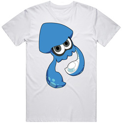 Splatoon - Blue Inkling Squid - White Unisex T Shirt Splatoon - Blue Inkling Squid - White Unisex T Shirt