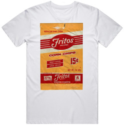 Fritos Original Corn Chip Frito Lays Bag Brand Snack Food Logo Unisex Size Large T Shirt Fritos Original Corn Chip Frito Lays Bag Brand Snack Food Logo Unisex Size Large T Shirt