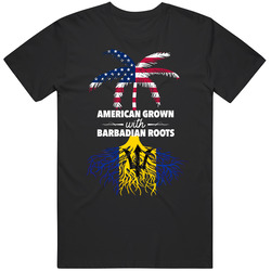 American Grown With Barbadian Roots Unisex Size Large T Shirt American Grown With Barbadian Roots Unisex Size Large T Shirt