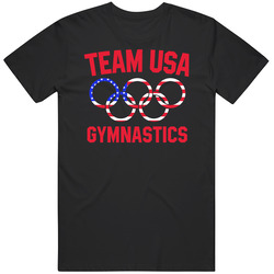 Team Usa Gymnastics Olympics Event Patriotic Rings Cool Unisex Size Large T Shirt Team Usa Gymnastics Olympics Event Patriotic Rings Cool Unisex Size Large T Shirt