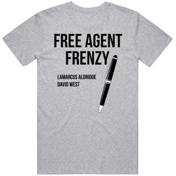 Free Agent Frenzy Lamarcus Aldridge Spurs Unisex Size Large T Shirt Free Agent Frenzy Lamarcus Aldridge Spurs Unisex Size Large T Shirt