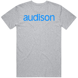 Audison Automobile Car Parts Cool Distressed Style Brand Logo Emblem White Font Unisex Size Large T Shirt Audison Automobile Car Parts Cool Distressed Style Brand Logo Emblem White Font Unisex Size Large T Shirt