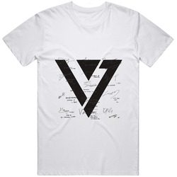 Seventeen printed signed hoodie kpop photocard boys be cd dvd album woozi kcon Unisex Size Large T Shirt Seventeen printed signed hoodie kpop photocard boys be cd dvd album woozi kcon Unisex Size Large T Shirt