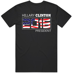 Hillary Clinton American Flag 2016 President Campaign Unisex Size Large T Shirt Hillary Clinton American Flag 2016 President Campaign Unisex Size Large T Shirt