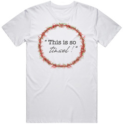 Thats So Tinsel Christmas Holiday Wreath Fun Fashion Style Chic Unisex Size Large T Shirt Thats So Tinsel Christmas Holiday Wreath Fun Fashion Style Chic Unisex Size Large T Shirt