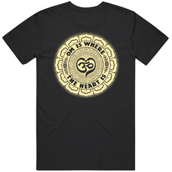Om Is Where The Heart Is (beige) Unisex Size Large T Shirt Om Is Where The Heart Is (beige) Unisex Size Large T Shirt
