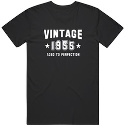 Vintage 1955 Aged To Perfection Year Of Birth Funny Unisex Size Large T Shirt Vintage 1955 Aged To Perfection Year Of Birth Funny Unisex Size Large T Shirt