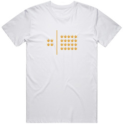 Dope Swag Dope Logo 11 - 420 Leaf  - Gold Unisex Size Large T Shirt
